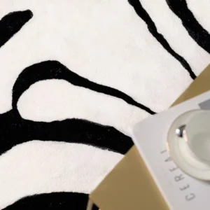 White Black Striped Carpet Minimalist Luxury Decoration Living Room Carpets Comfortable Soft Bedroom Rugs Easy Clean Sofa Rug - Image 6