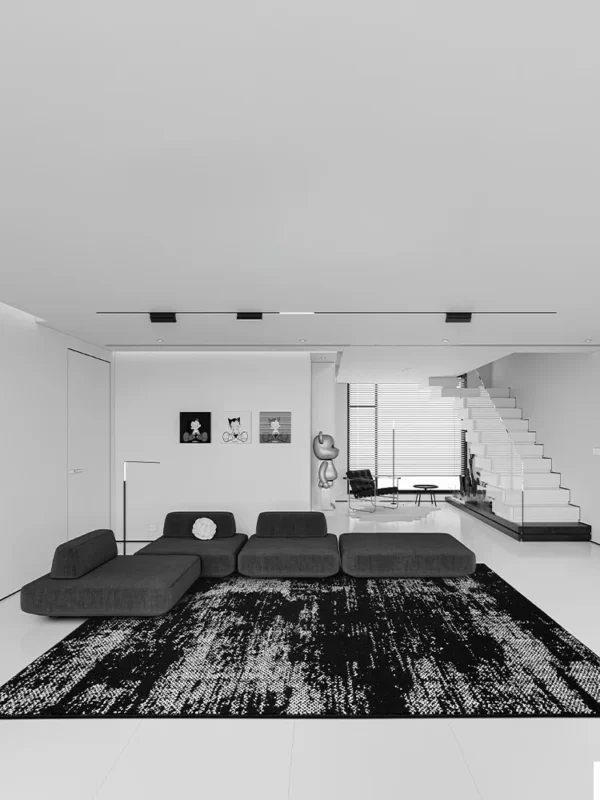 Living Room Large Area Carpets Modern Abstract Art Comfortable Soft Plush Coffee Table Carpet Bedroom Rugs Balcony Rug IG Ковер