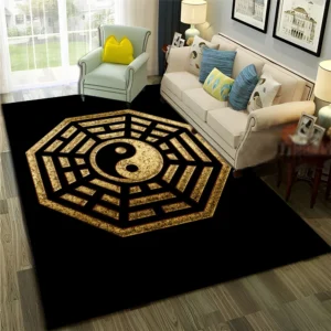 Chinese 3D Tai Chi Bagua Yin Yang Carpet Rug for Home Living Room Bedroom Sofa Doormat Decor,Child Area Rug Non-slip Floor Mat - Image 3