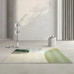 Light Luxury Green Living Room Coffee Table Rugs Bedroom Bedside Carpet Large Area Lounge Rug Bathroom Non-slip Carpets Washable