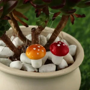 10/20PCS Mini Mushroom DIY Craft Garden Ornament Resin Artificial Foam Potted Plants Decor Moss Decoration Miniature Figurine - Image 4