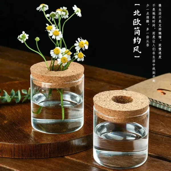 Transparent Glass Vases Home Decorative Hydroponic Plant Vase Creative Tabletop Ornament Flower Arrangement Bottle - Image 6