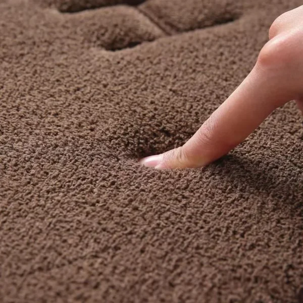 Anti Slip Mat Faux Cashmere Memory Foam Carpet Coral Fleece Super Absorbent Floor Mat Kitchen Living Room Bathroom - Image 3