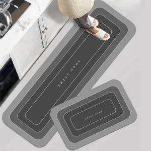 Super Absorbent Kitchen Floor Mat Crystal Velvet Pad Bath Pad Anti-Slip Carpet Kitchen Mats Wipeable Wash Long Strip Carpet - Image 4