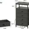 black-4-drawers