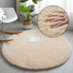 Plush Round Carpet for Floor Living Room Nordic Round Mat Plush Area Rug Shaggy Rug for Room Decor Prayer Mat Tapetes De Quarto