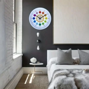 Silent Wall Clock For Student,Teaching Clock For Classrooms,Non Ticking Learning Clock,Wall Decor,Educational Tool - Image 3