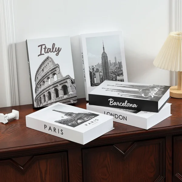 Modern Simulation Books Decorations for Home Luxury Coffee Table Ornaments Living Room Study Soft Fake Book Decorations Gifts - Image 4