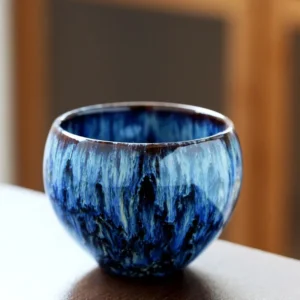 1pcs 170ml Ceramic Coffee Cup Kiln Change China Porcelain Kung Fu Tea Cups Pottery Drinkware Tableware Wholesale Egg Style - Image 3