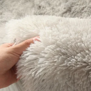 Fluffy Round Rugs For Girls Bedroom Soft Shaggy White Carpet In The Living Room Bedside Rugs Pink Home Decor Hairy Baby Play Mat - Image 4