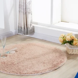 1Pcs Fluffy Rug Round Velvet Floor Carpets Living Room Decoration Home Area Mats Solid Long Plush Carpet Shaggy Rugs for Bedroom - Image 6