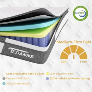 New 10 and 12 Inch Memory Foam Mattress, Twin Size - Image 4