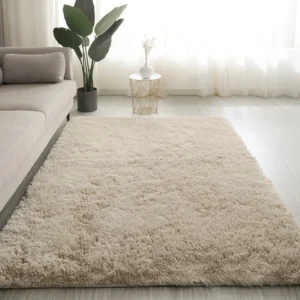 Fluffy Plush Carpet For Modern Home Living Room Sofa Area Rug Silky Soft Crawling Mat Children Bedroom Large Carpet Light Gray