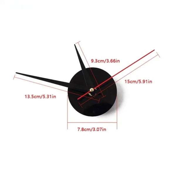 Modern Design Large Wall Clock 3D DIY Quartz Clock Fashion Watch Acrylic Mirror Sticker Living Room Home Decorations Decor - Image 4