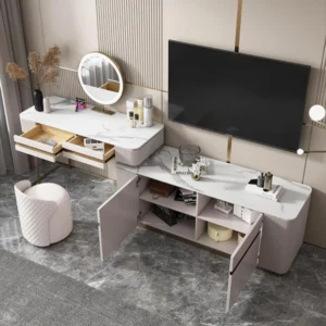 Vanity Storage Dressers Nordic Mirror Console Computer Desk Makeup Table Mobile Muebles Para Dormitorio Bedroom Furniture - Image 4