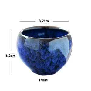 1pcs 170ml Ceramic Coffee Cup Kiln Change China Porcelain Kung Fu Tea Cups Pottery Drinkware Tableware Wholesale Egg Style - Image 6
