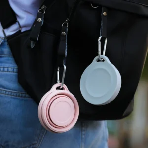 180ml Folding Cup Mini Retractable Cup Silicone Portable Teacup Outdoor Travel Coffee Telescopic Drinking Mug with Lid - Image 2