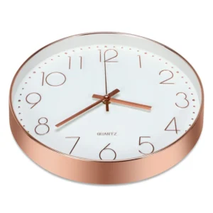 8 Inch Wall Clock Silent Non-Ticking Decorative Clock for School Office Classroom Bedroom Kitchen Living Room Decor - Image 2