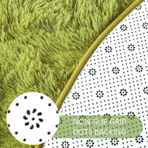 100/120CM Round Rug Small Fluffy Carpet for Bedroom Shaggy Circular Rug Cute Room Decoration for Bedroom Kids Room Nursery Room - Image 3