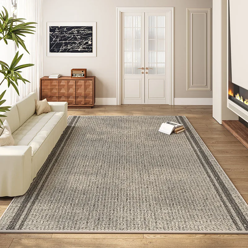 Pure Color Minimalist Living Room Carpet Artistic Modern Decorative Rugs Oversized Carpets Luxury Easy Clean Bedroom Rug السجاد - Image 3