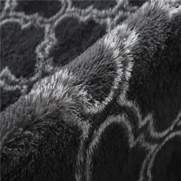 Pattern Mat Silk Wool Carpet Balcony Living Room Bedroom Bedside Floor Mat Long Hair Washable Decorative Blanket Baking Mat - Image 6