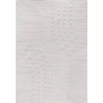 Micro Loop Rug Modern Luxury Geometric Arch Large Area Rugs Soft High and Low Pile Stain Resistant Easy-Cleaning Non-Shedding