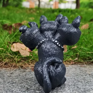 Cerberus ornaments Resin New Mythology Cuteb Animal Statue Decorative Desk Halloween Black Gift Home Mini Accessories carving - Image 4