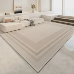 Cream Geometric Carpet Grey Beige Large Area Living Room Carpets Easy Care Bedroom Rug Artistic Lines Rectangular Rugs 양탄자 Ковер