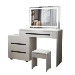 Minimalist Bedroom Vanity Table Luxury Mirror Vanity Stretchable Cabinet Dressers for Bedroom Tocador Nordic Furniture - Image 6