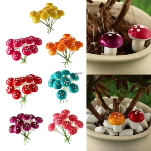 10/20PCS Mini Mushroom DIY Craft Garden Ornament Resin Artificial Foam Potted Plants Decor Moss Decoration Miniature Figurine - Image 2