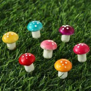 10/20PCS Mini Mushroom DIY Craft Garden Ornament Resin Artificial Foam Potted Plants Decor Moss Decoration Miniature Figurine - Image 3