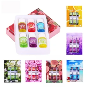 Natural Essential Oil 6Pcs 3ml Rose/Lavender/Ocean Fragrance for Aroma Diffuser - Image 3