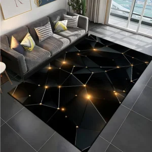 3D Abstract Mirror Geometric Illusion Large Area Rug Carpet for Home for Living Room Bedroom Sofa Decor Floor Kids Play Mat Gift - Image 4
