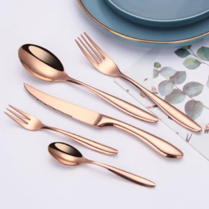 5/10/15/20/25Pcs Silver Dinner Set Stainless Steel 304 Tableware Gold Cutlery Mirror Western Knife Fork Spoon Kitchen Utensils - Image 6