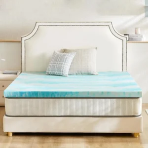 2 Inch Twin Mattress Topper, Cooling Gel Memory Foam Bed Topper for Twin Size Bed, Cooling Mattress Pad, CertiPUR-US Certified - Image 4