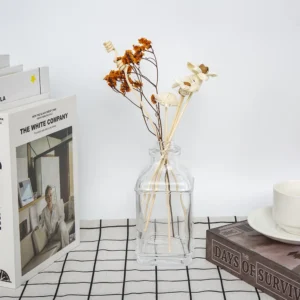 Primary Color Open Rose Reed Diffuser Sets Artificial Plant Fireless Aroma Vine Combination Desktop Decor Home Fragrance - Image 5