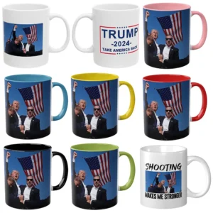 Donald Trump Home Tea Milk Cup Ceramic Drink Cup Donald Trump Merchandise Campaign Mug Gifts for Supporters Fans Home Decor