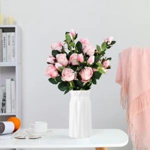 Plastic Dried Flower Vase Simple Geometric Flower Pot Decorative Nordic Style Vase Modern Flower Vase for Wedding Housewarming - Image 5