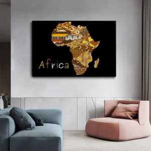 Vintage Map of Africa Poster Print Canvas Painting Africa Landscape Wall Art Picture For Modern Living Room Home Decoration - Image 5