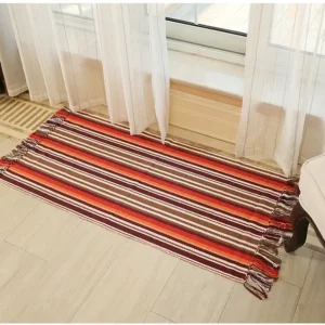 WINLIFE Cotton Blending Fiber Carpets Decorative Area Rugs For Living Room/Bedroom Entrance Doormat Bedside Rugs Washable Mats - Image 5