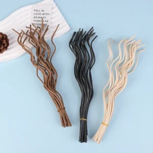 20Pcs Diffuser Stick Long Wavy Aroma Rattan Reed Fragrance Diffuser Replacement Refill Air Freshener Stick Home Fragrance Crafts