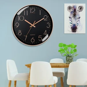 8 Inch Wall Clock Silent Non-Ticking Decorative Clock for School Office Classroom Bedroom Kitchen Living Room Decor - Image 5