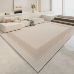 Cream Geometric Carpet Grey Beige Large Area Living Room Carpets Easy Care Bedroom Rug Artistic Lines Rectangular Rugs 양탄자 Ковер - Image 3