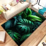 15 Sizes Tropical Leaf Pattern Rug for Bedroom Living Room Carpet for Kitchen Floor Mats Home Decor Non-Slip Floor Pad Rug