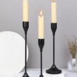 3Pcs/Set European Style Metal Candle Holders Candlestick Fashion Wedding Table Candle Stand Exquisite Candlestick Christmas Tabl