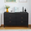 black-6-drawers