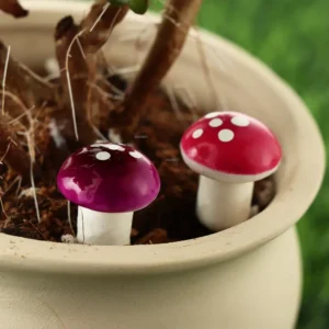 10/20PCS Mini Mushroom DIY Craft Garden Ornament Resin Artificial Foam Potted Plants Decor Moss Decoration Miniature Figurine - Image 5