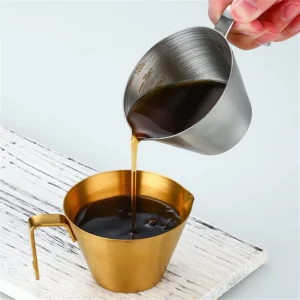100ml Stainless Steel Espresso Measuring Cup With Scale Spout Coffee Measuring Jug Professional Milk Pitcher Kitchen Accessories - Image 4