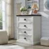 white-4-drawer