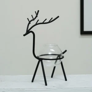 Desktop Metal Flower Vases Iron Holder Glass Vase Home Room Dining Table Hydroponic Planter Metal Vase Home Decorations - Image 6
